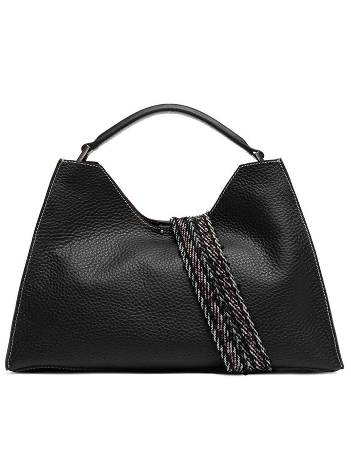 Borse donna Aurora in pelle martellata nera BS10566 12565 RNGDBL-NASPM Gianni Chiarini 