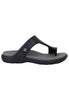 Sandali infradito donna in gomma nera Donna Krystal 4521-181000