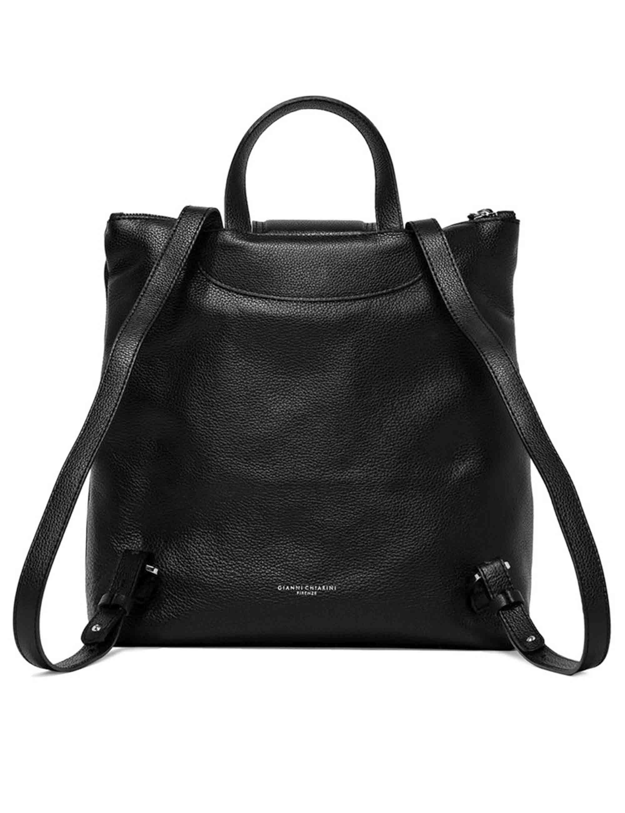 Zaini donna Giada in pelle martellata nera ZN7040 001 COMMGRN Gianni Chiarini 