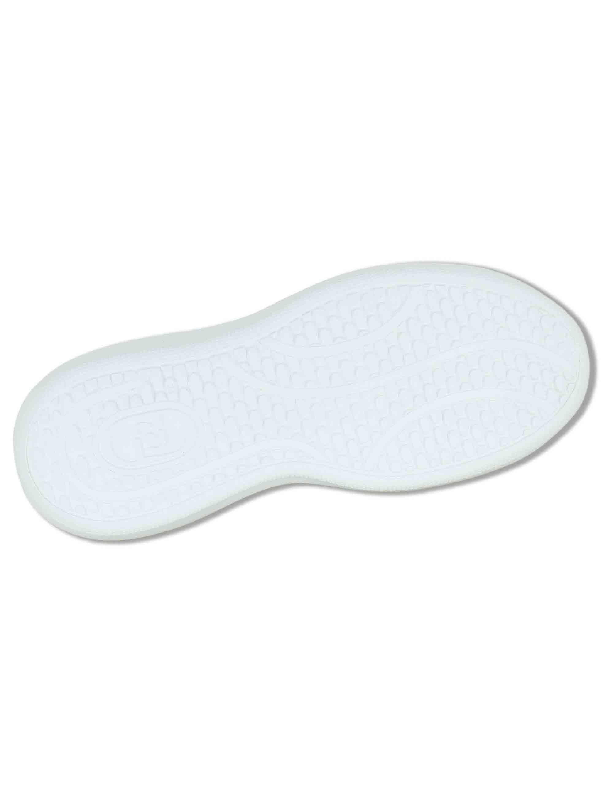 Sneakers donna in pelle e tessuto bianco con suola alta in gomma CASPER 01 WHITE Liu-Jo 