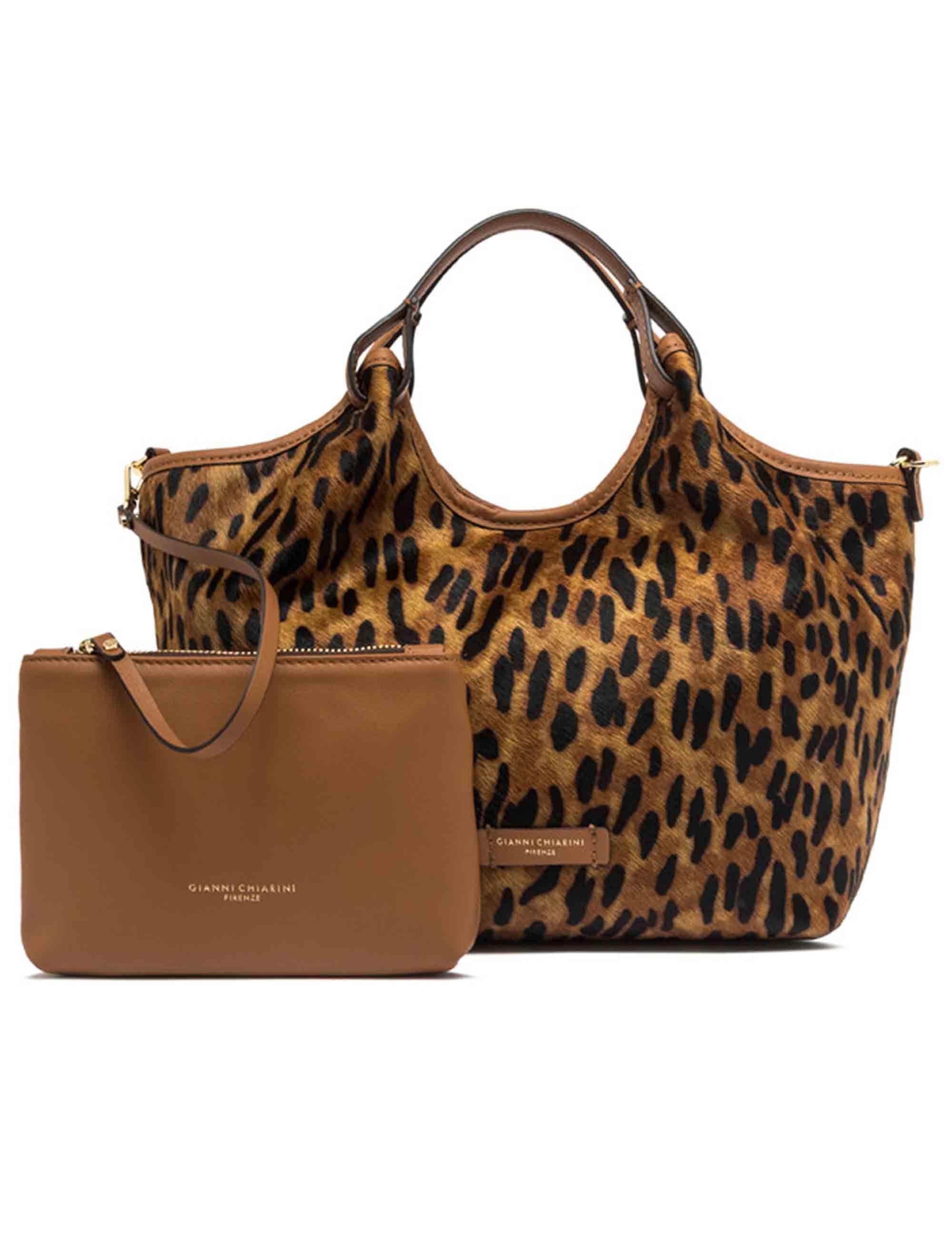 Borse donna Dua in pelle cuoio effetto cavallino BS11109 14351 CAV-PL Gianni Chiarini 