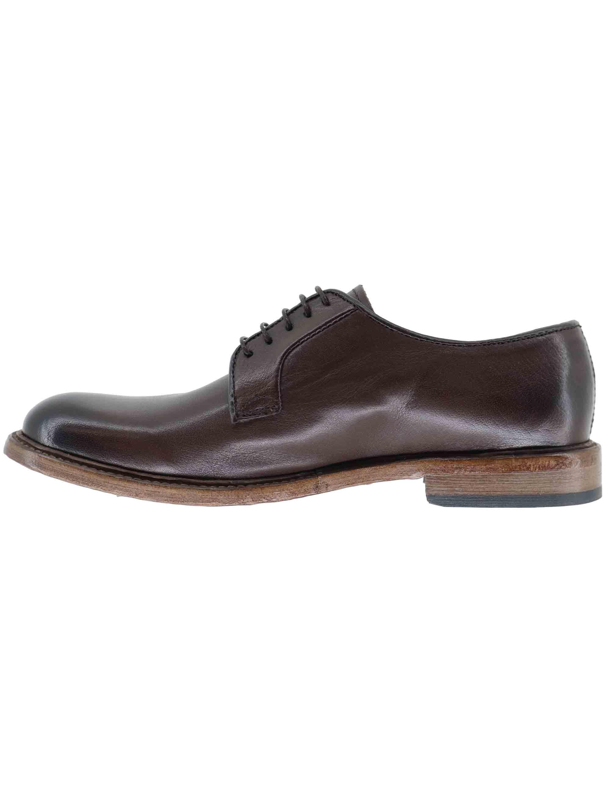 Stringate uomo in pelle marrone SP6436 014 Spatarella 