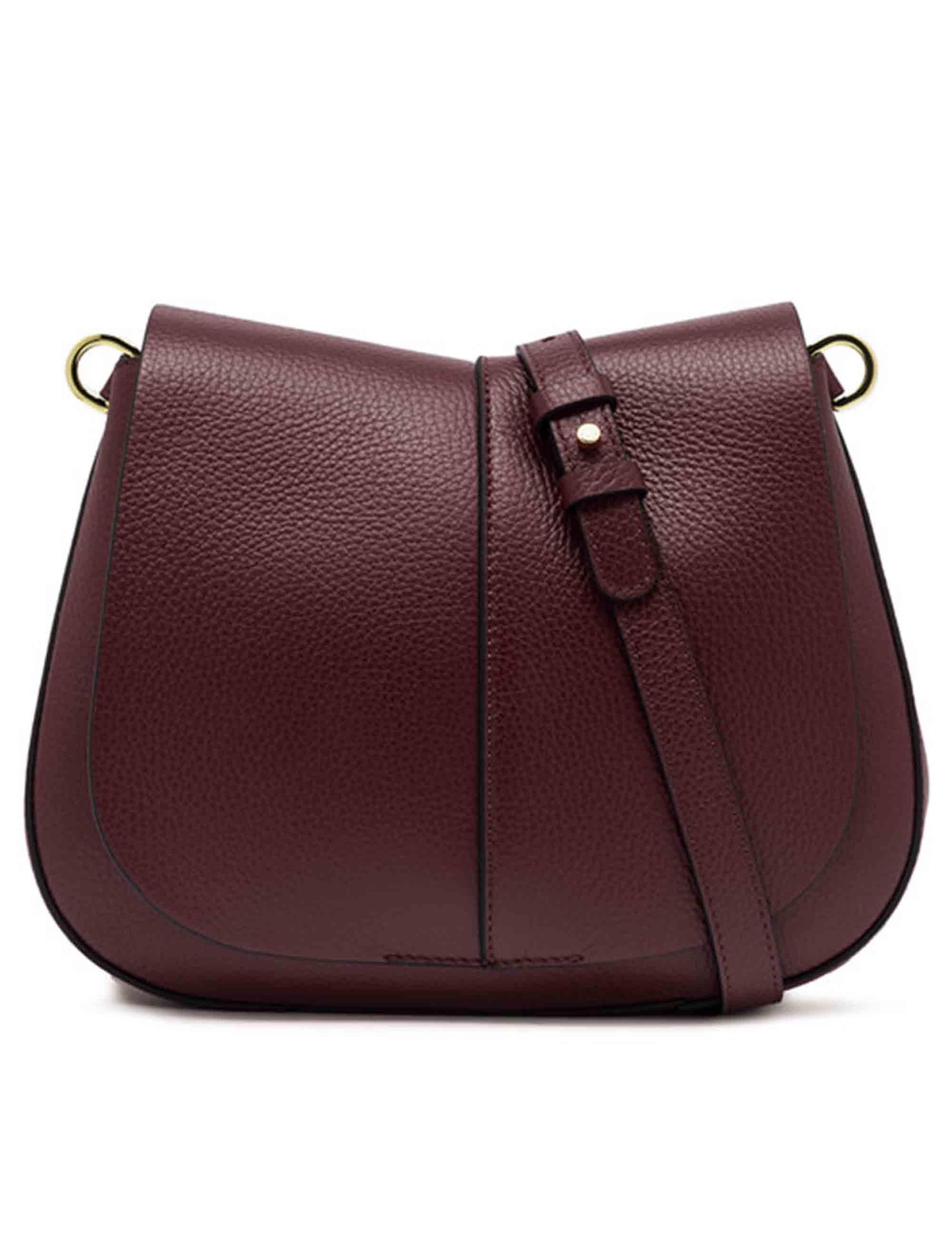 Borse donna Helena Round in pelle martellata bordeaux BS6036 14050 COMMGRN-NAOP Gianni Chiarini 