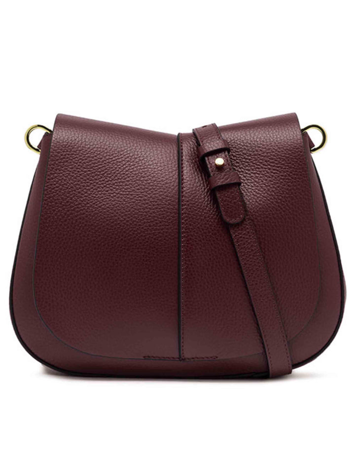 Borse donna Helena Round in pelle martellata bordeaux BS6036 14050 COMMGRN-NAOP Gianni Chiarini 