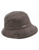 Chapeaux Cloche en taffetas taupe Femme 019734-00000 87