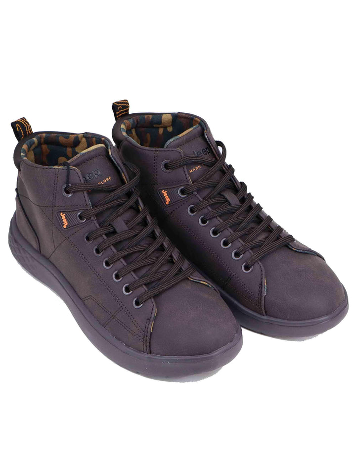 Stivaletti uomo Kobi Mid in eco pelle testa di moro JM42131A 030 Jeep 
