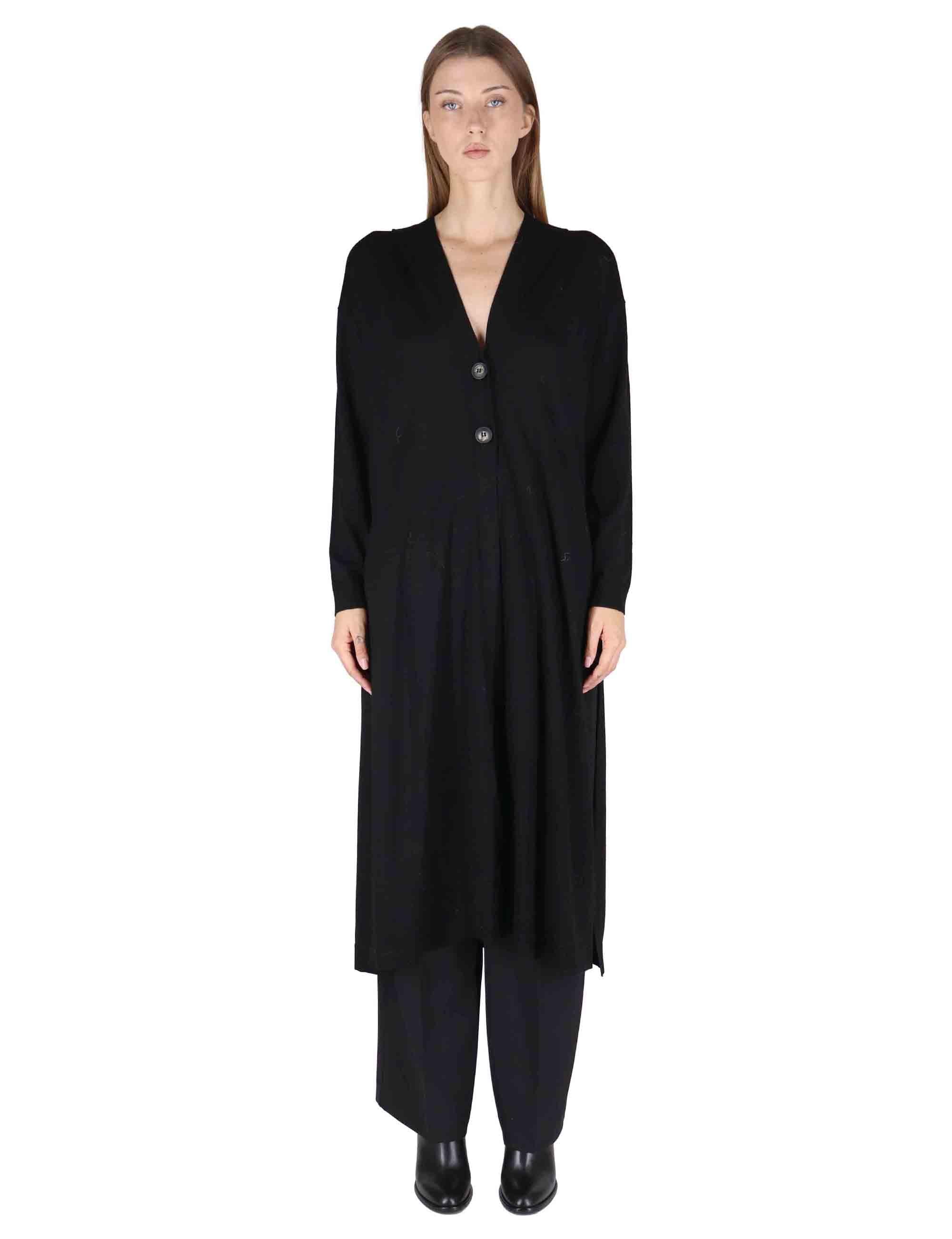 Cardigan lunghi donna Colors of the World in lana nera JN369574230 20000 Maliparmi 