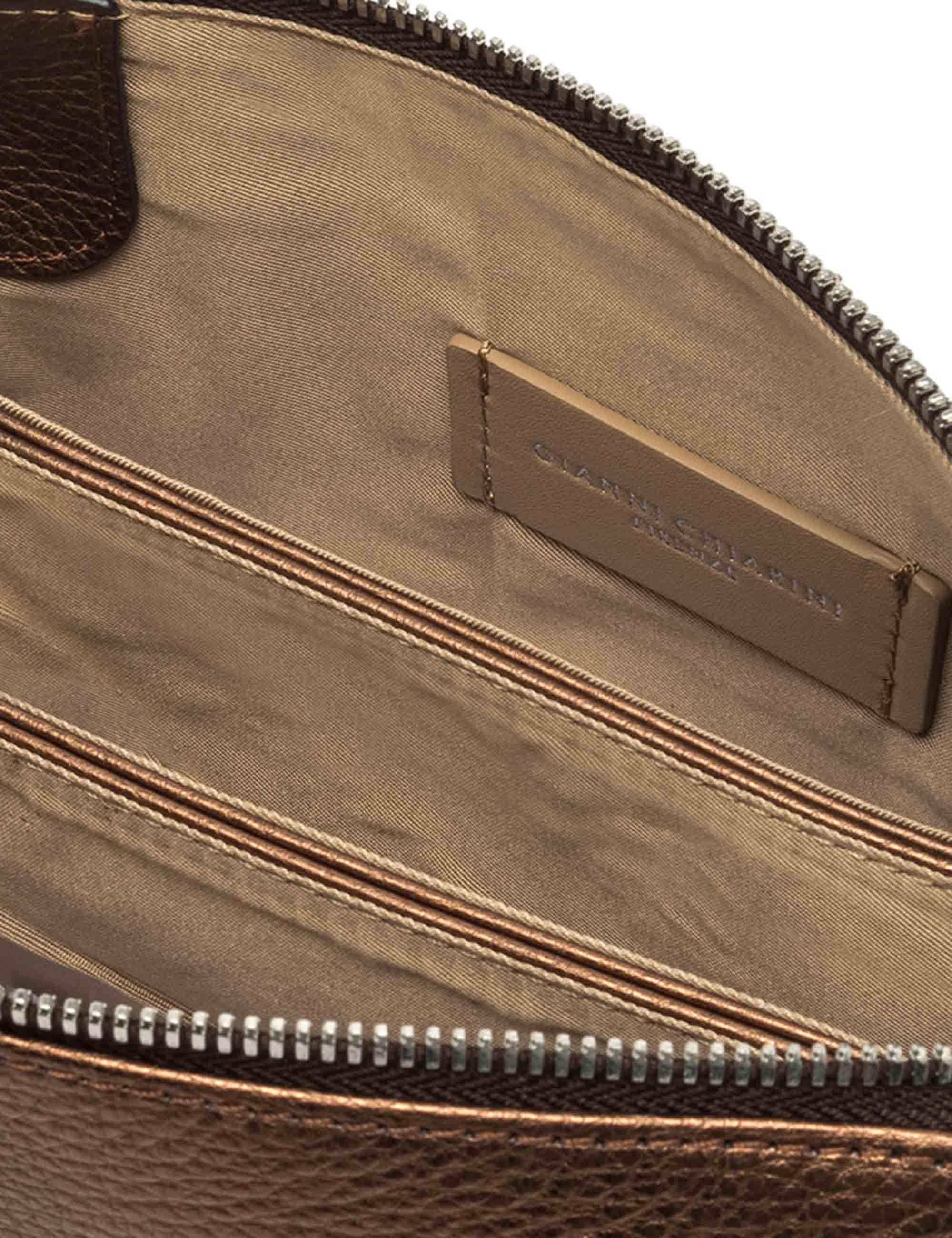 Gianni Chiarini Borse donna Three in pelle martellata bronzo BS4362 14167 COMMGRNLM Gianni Chiarini 