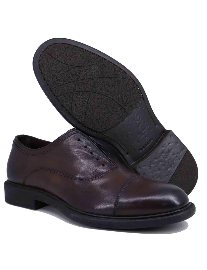 Stringate uomo in pelle marrone con suola in gomma SPU2651 014 Spatarella 
