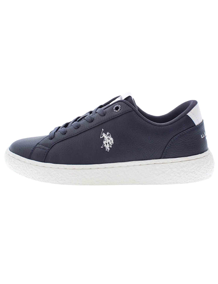 Sneakers uomo in tessuto blu con logo laterale e suola in contrasto JODIE002 DBL001 U.S. Polo Assn. 