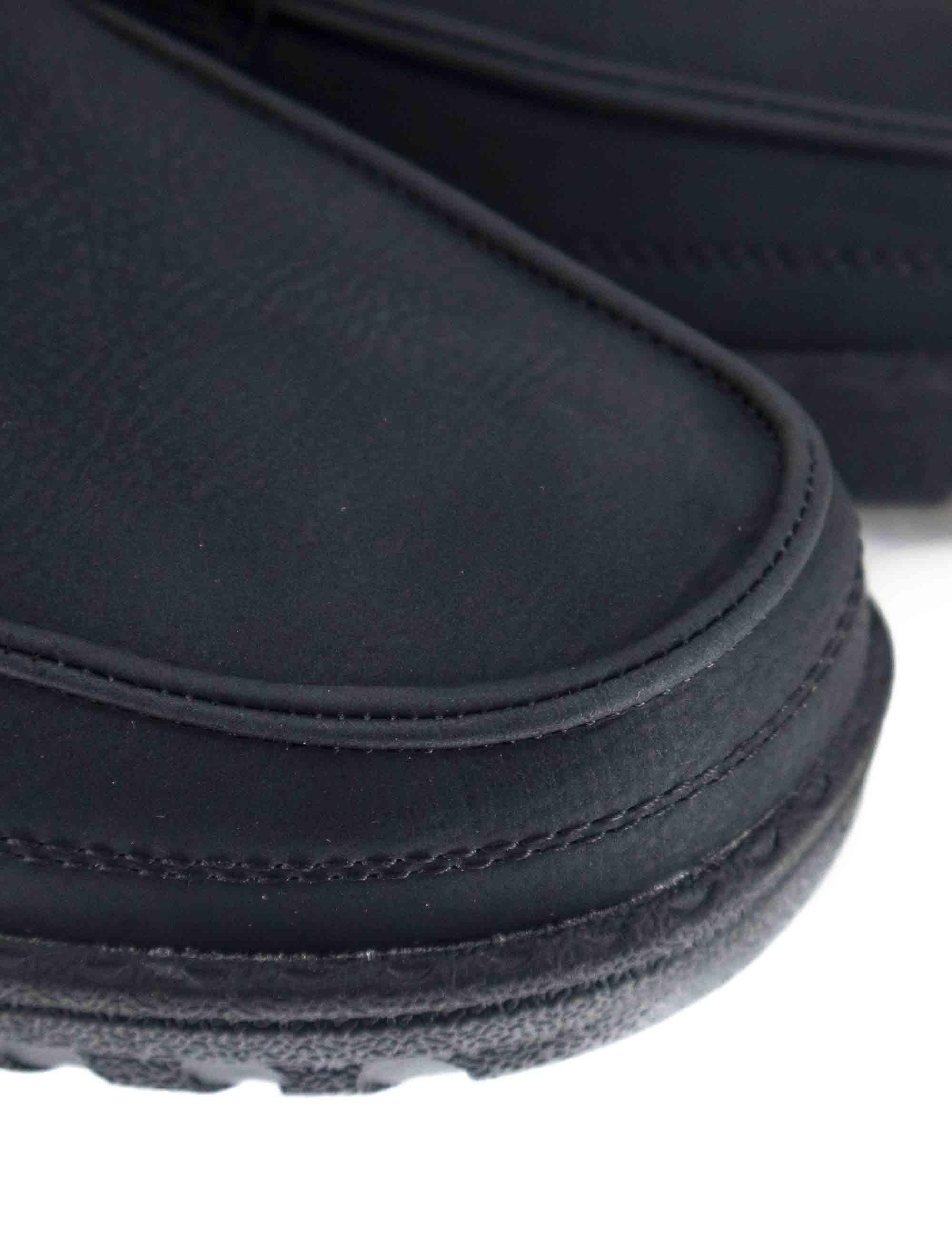 Stivaletti uomo Samoa Mid in pelle nera con lacci elastici JM52110A 062 Jeep 