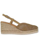 Espadrillas slingback in camsocio taupe con zeppa Donna CHABI KS MISTRAL