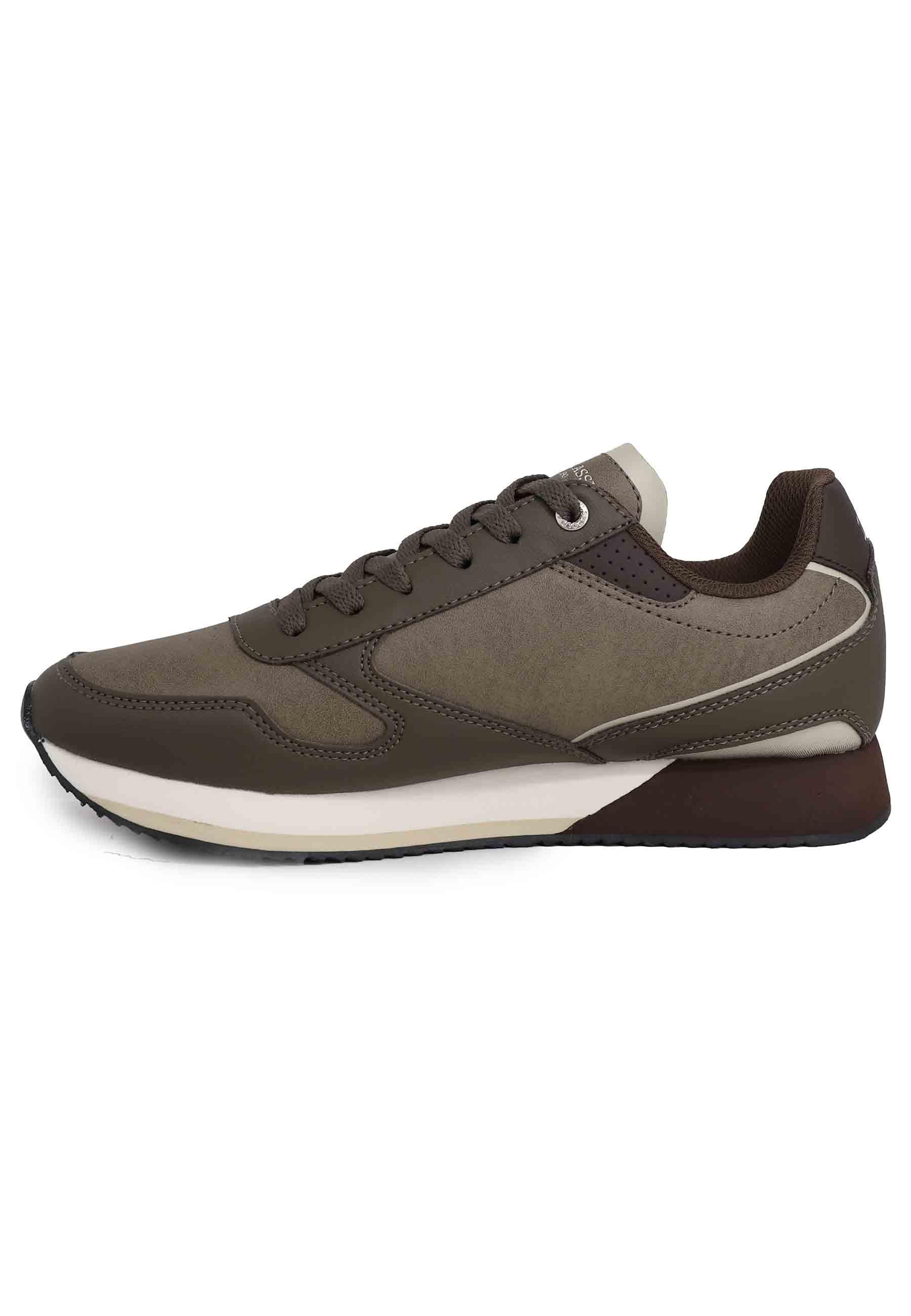 Sneakers uomo in eco pelle taupe NOBIL003F DBR U.S. Polo Assn. 