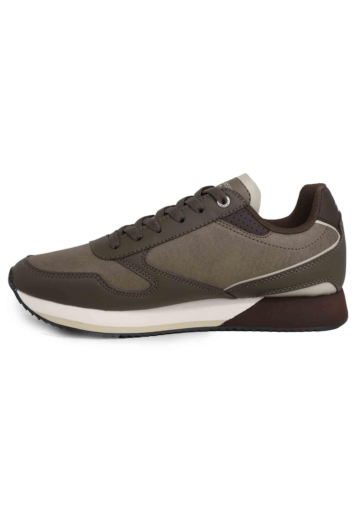 Sneakers uomo in eco pelle taupe NOBIL003F DBR U.S. Polo Assn. 