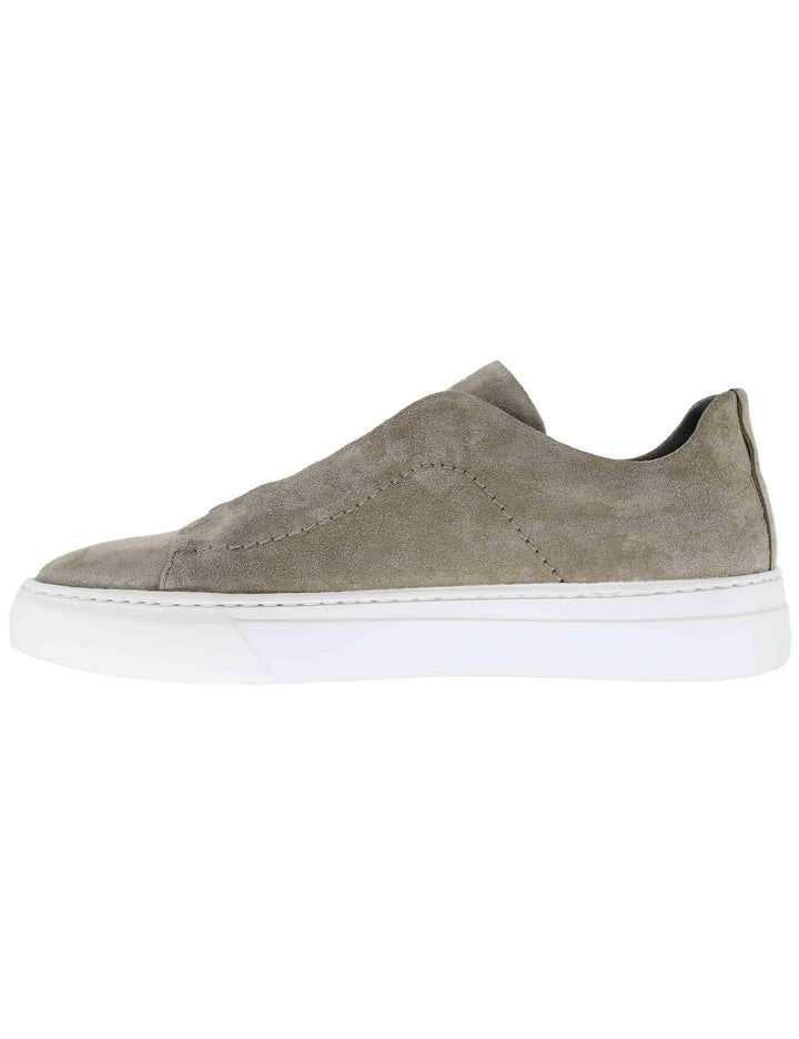 Sneakers uomo in camoscio taupe SP9626 032 Spatarella 