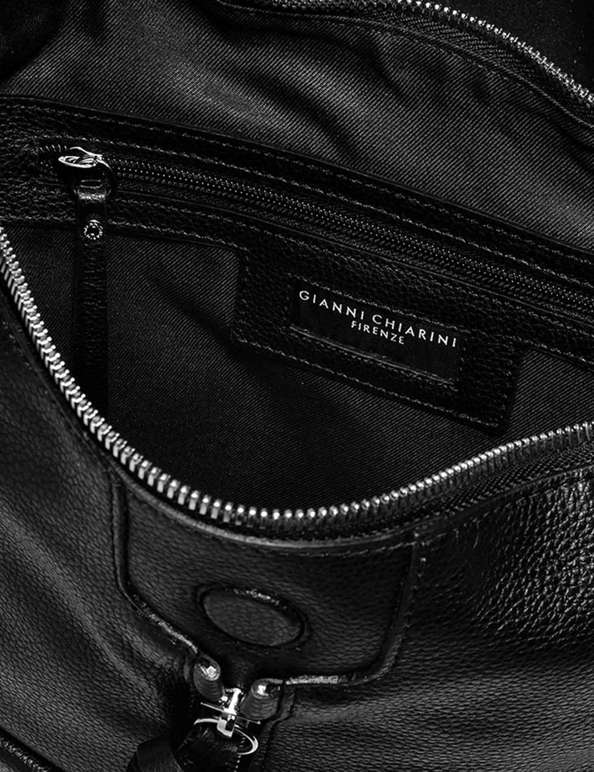 Zaini donna Giada in pelle martellata nera ZN7040 001 COMMGRN Gianni Chiarini 