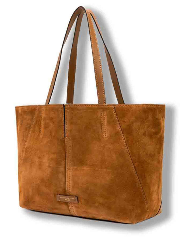 Borse donna Shopper Maya in camsocio camel con doppi manici BS12175 CM-FRSH 1478 Gianni Chiarini 