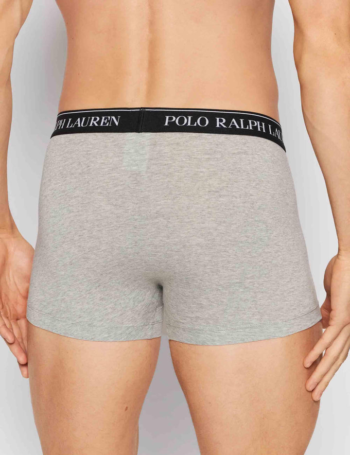 Boxer in puro cotone multicolor con elastico Set di 3 714835885003 WHITE/BLK/GRY Polo Ralph Lauren 