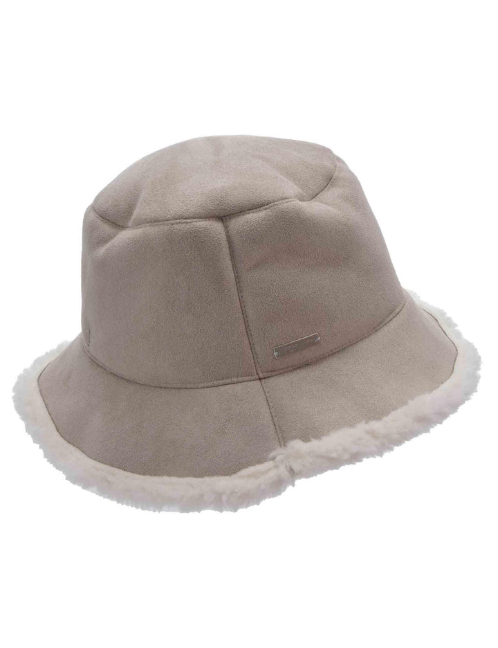 Cappelli donna in eco pelliccia off white modello pescatore 019878-00000 1418 Seeberger Est 1890 
