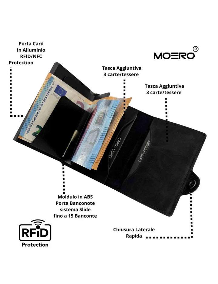 Portafogli uomo Vintage Classic Black VINTAGE CLASSIC BLACK Moero 