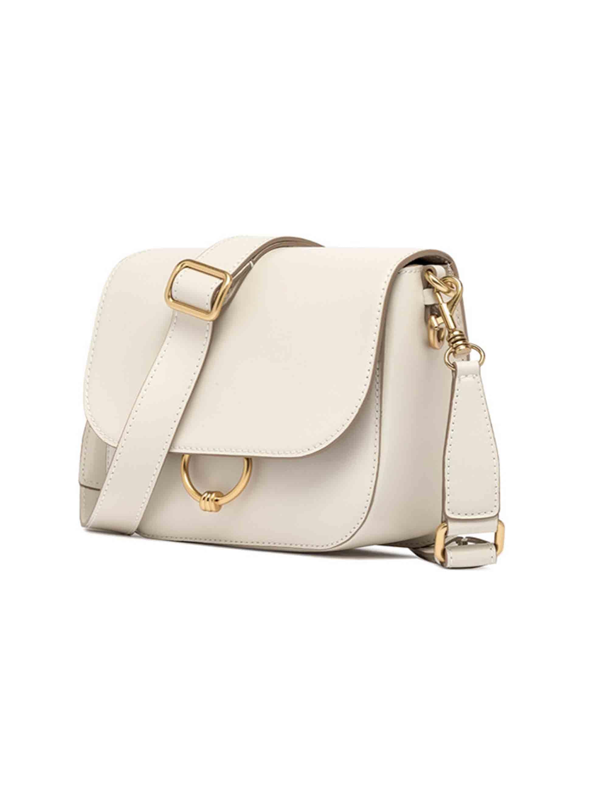 Borse a tracolla donna Meg in pelle panna BS8985 3890 PRCK Gianni Chiarini 