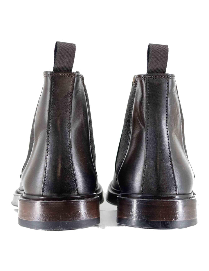 Stivaletti uomo beatles in pelle marrone con elestici in tinta e suola in gomma SP2052L 014 Spatarella 