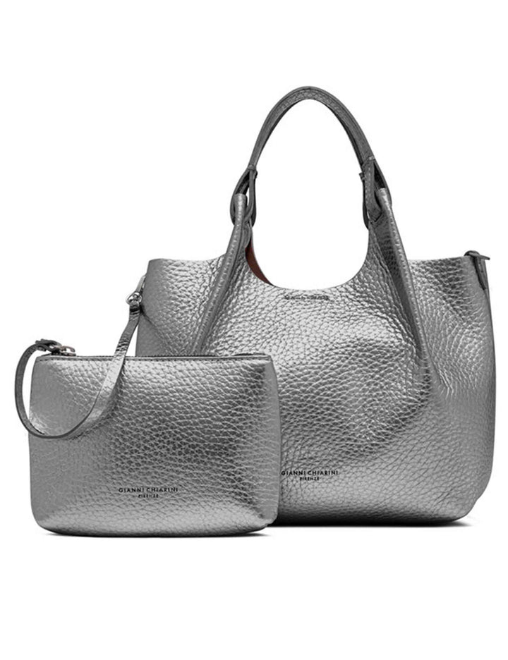 Borse donna Dua in pelle martellata argento BS9719 14205 RNGDBL Gianni Chiarini 