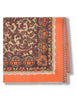 Foulard Collection Print in cotone arancione a fantasia Donna IR002410216 B3116