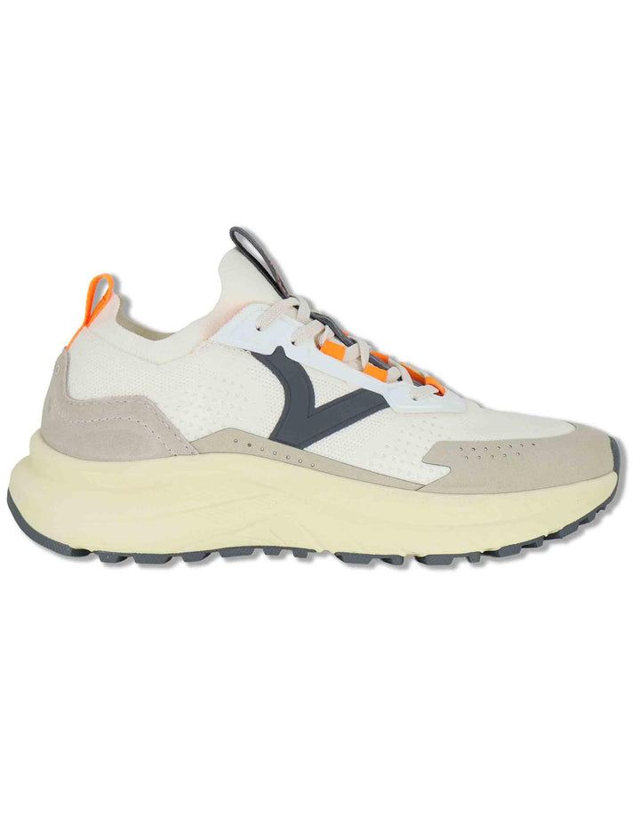 Sneakers uomo Loom in tessuto tecnico bianco con suola alta 8815100 20_Blanco Victoria 