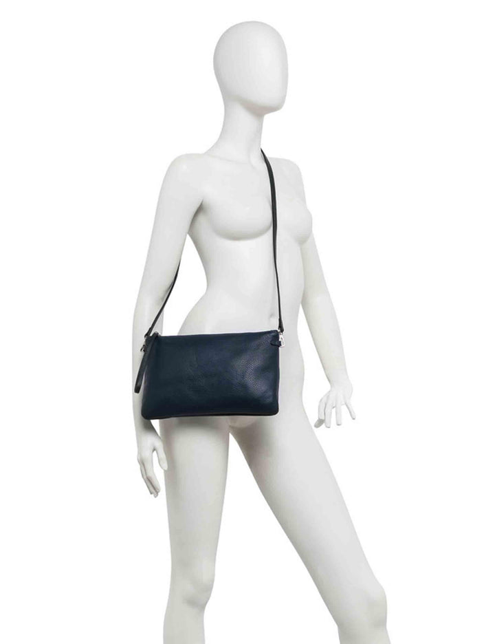 Pochette donna Hermy in pelle blu BS3695 0208 GRN Gianni Chiarini 