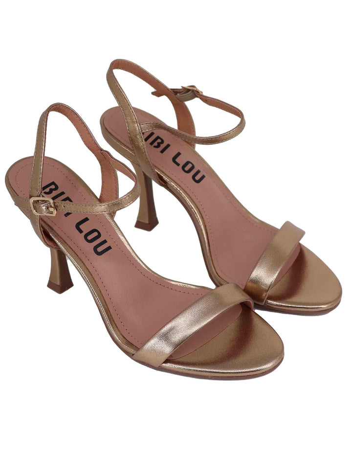 Sandali donna Lotus in pelle platino tacco alto 719Z19VK 603 Bibi Lou 