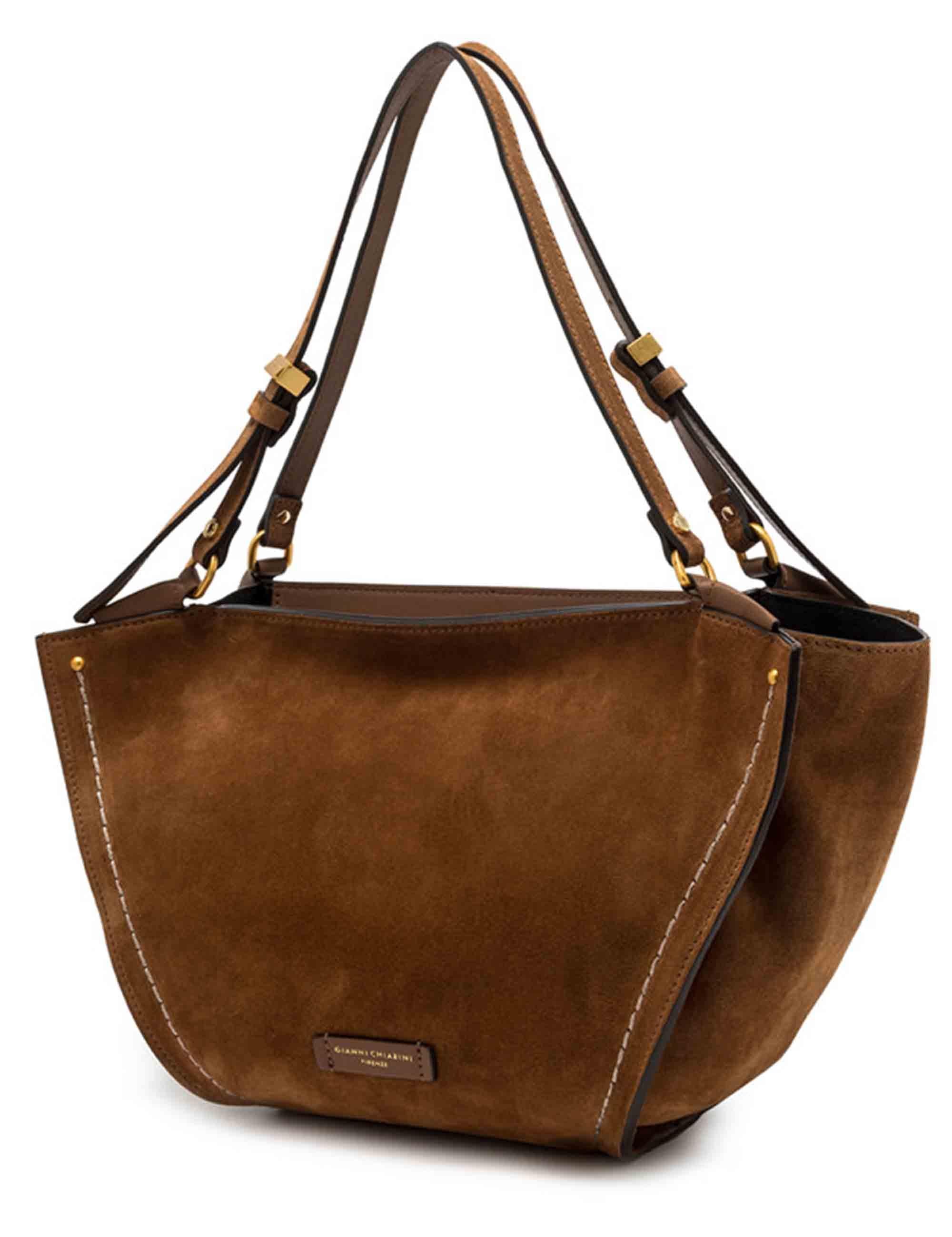 Borse donna Bloom in camoscio cognac BS12036 099 CM-PL Gianni Chiarini 