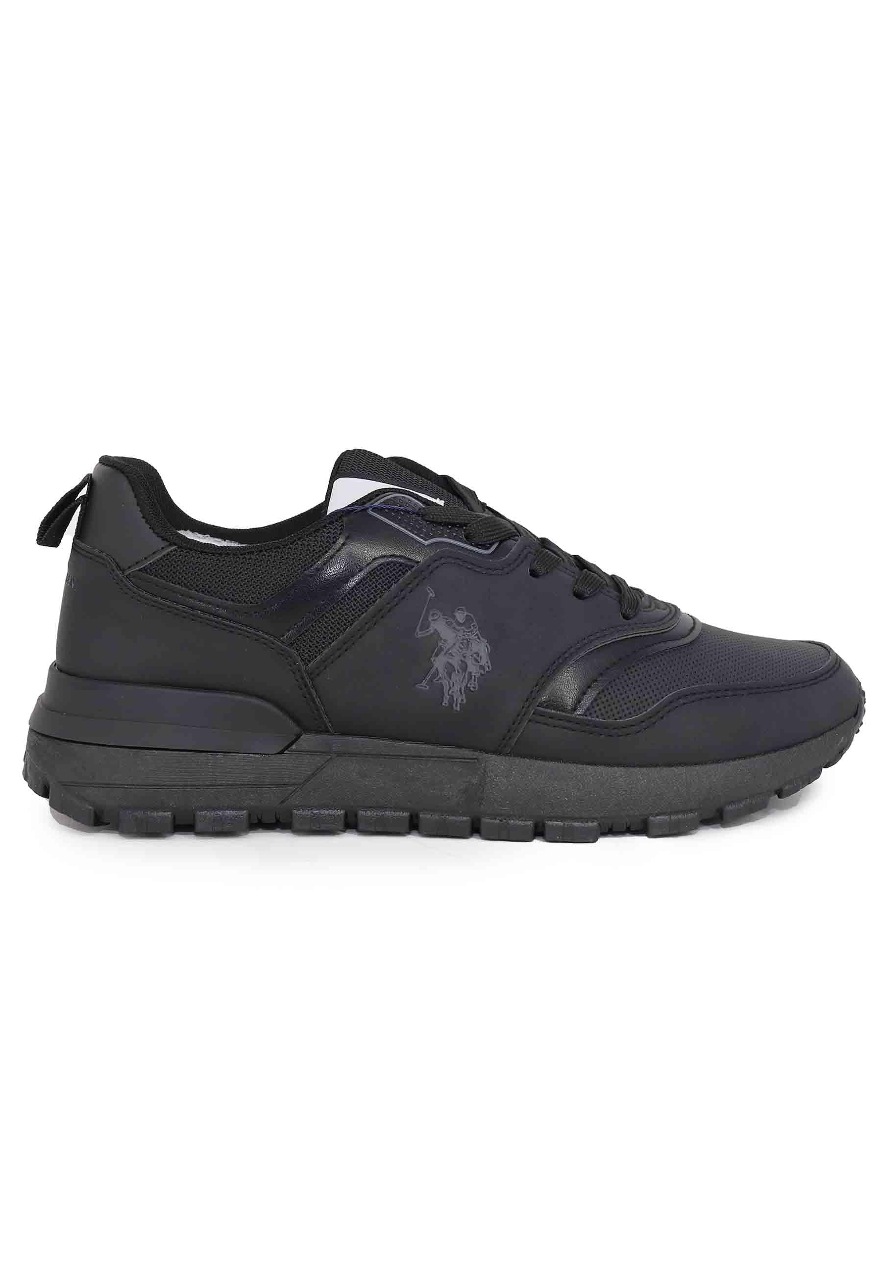 Sneakers uomo in eco pelle nero STORMY001 BLK U.S. Polo Assn. 