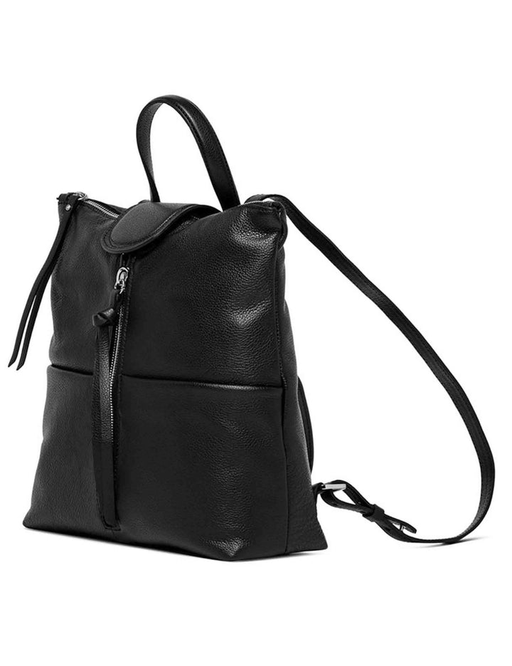 Zaini donna Giada in pelle martellata nera ZN7040 001 COMMGRN Gianni Chiarini 