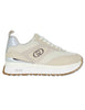 Women's beige leather and fabric sneakers Women MAXI WONDER 97 BIS ROPE