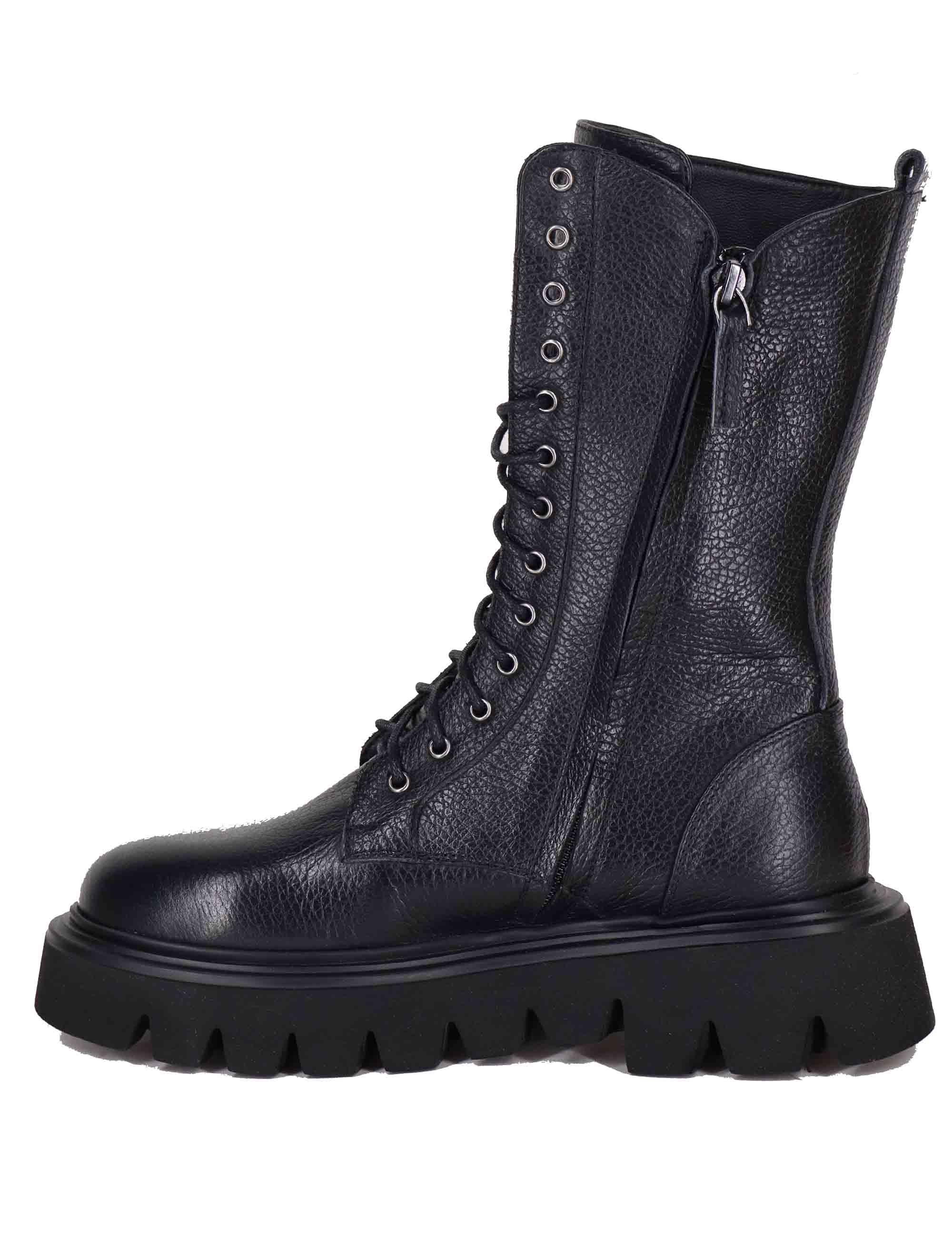 Stivaletti donna in pelle nera con suola ultra light SPA4009 001 Spatarella 