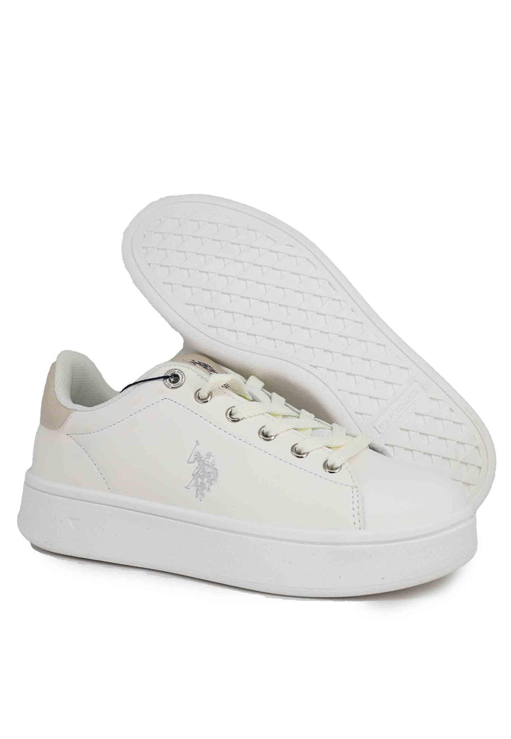Sneakers donna in eco pelle bianca MARAYA001B WHI U.S. Polo Assn. 