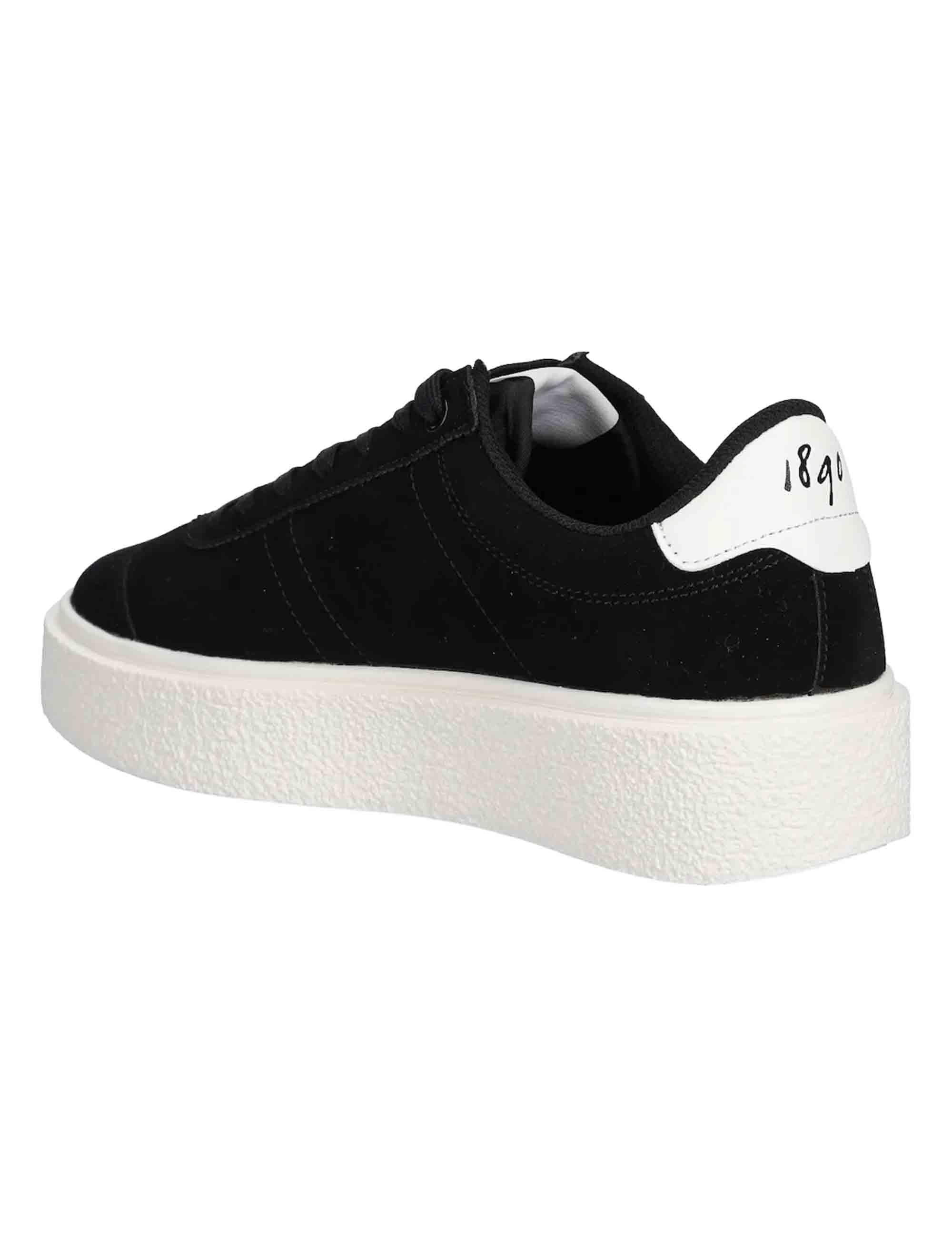 Sneakers donna in eco pelle nera con logo e suola alta in gomma JODY002 BLK U.S. Polo Assn. 