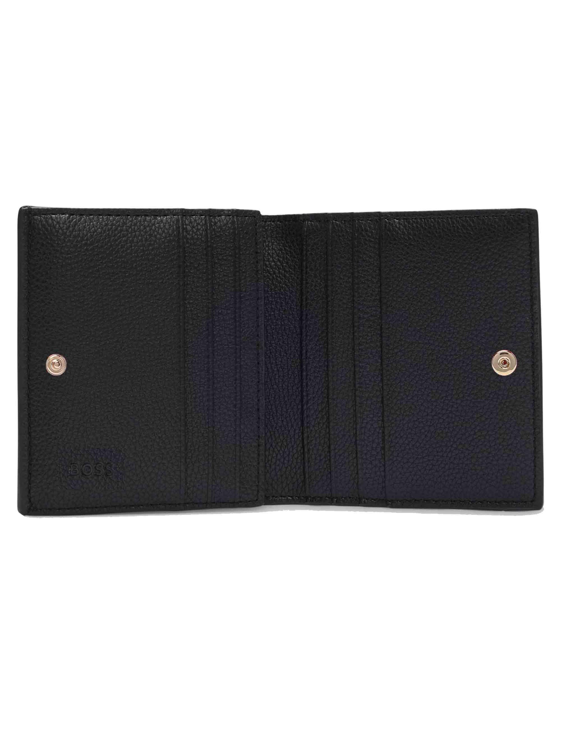 Portatessere uomo verticali trifold in pelle Saffiano nera  11 carte HBPU00010M 001 Hugo Boss 