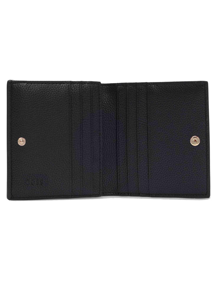 Portatessere uomo verticali trifold in pelle Saffiano nera  11 carte HBPU00010M 001 Hugo Boss 