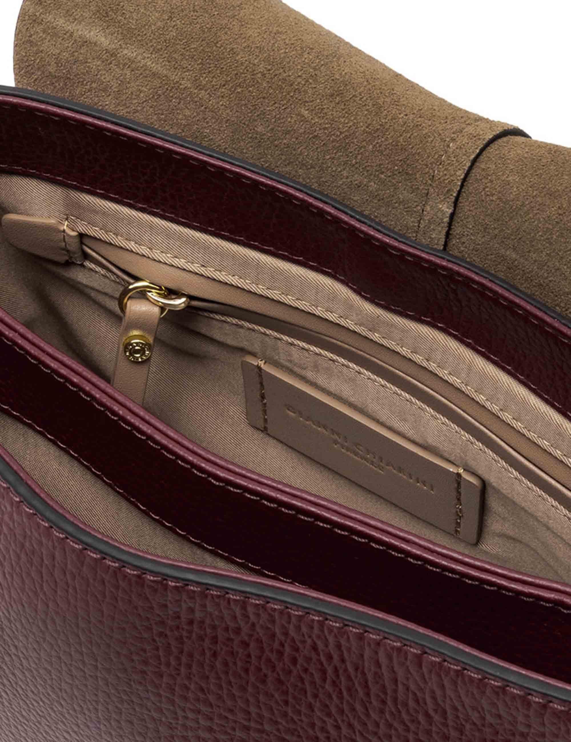 Borse donna Helena Round in pelle martellata bordeaux BS6036 14050 COMMGRN-NAOP Gianni Chiarini 