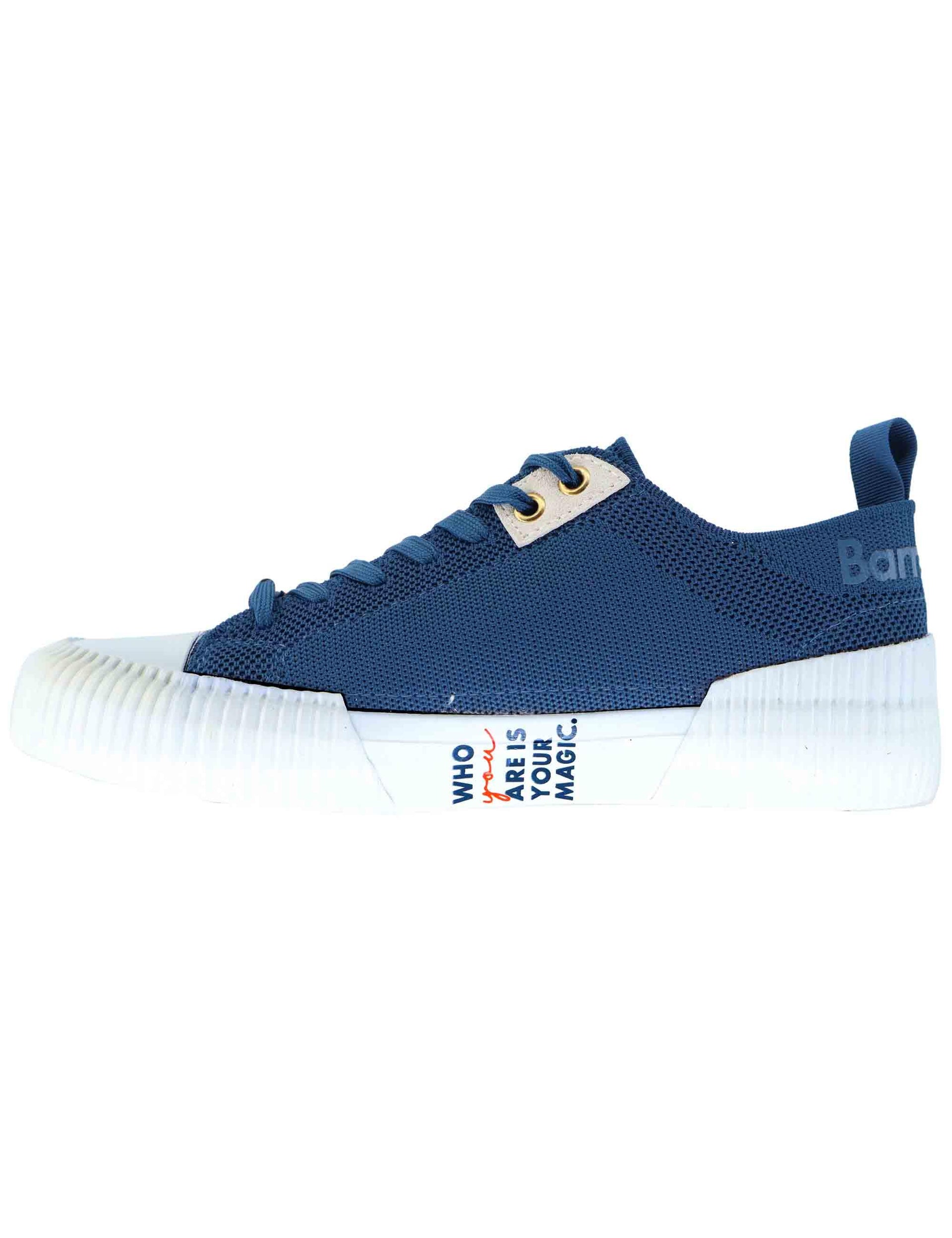 Sneakers uomo in tessuto blu BU3535 B00VSV72O25Q Barracuda 
