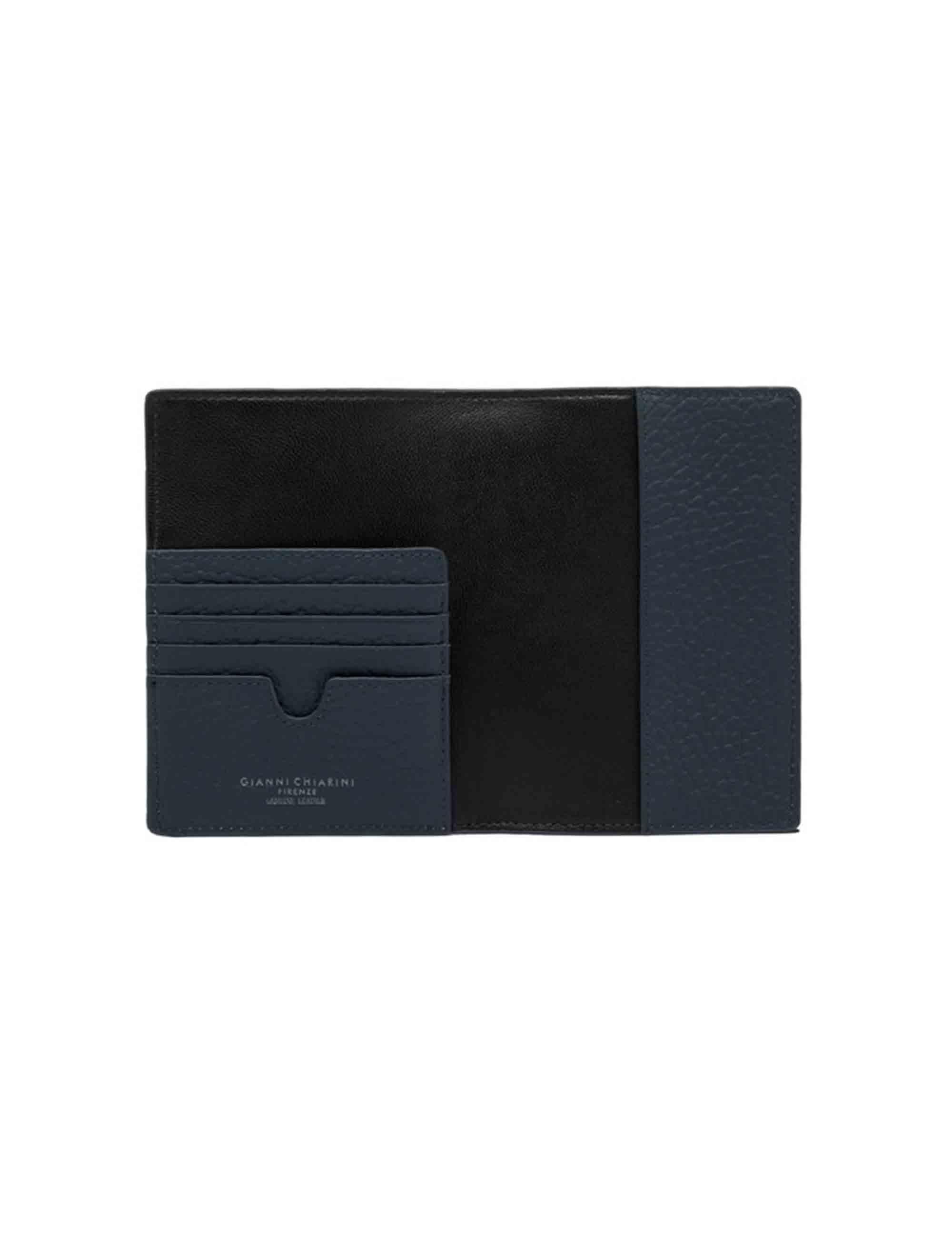 Portafogli uomo in pelle blu PF W-18295 DS 19867 TKL Gianni Chiarini 