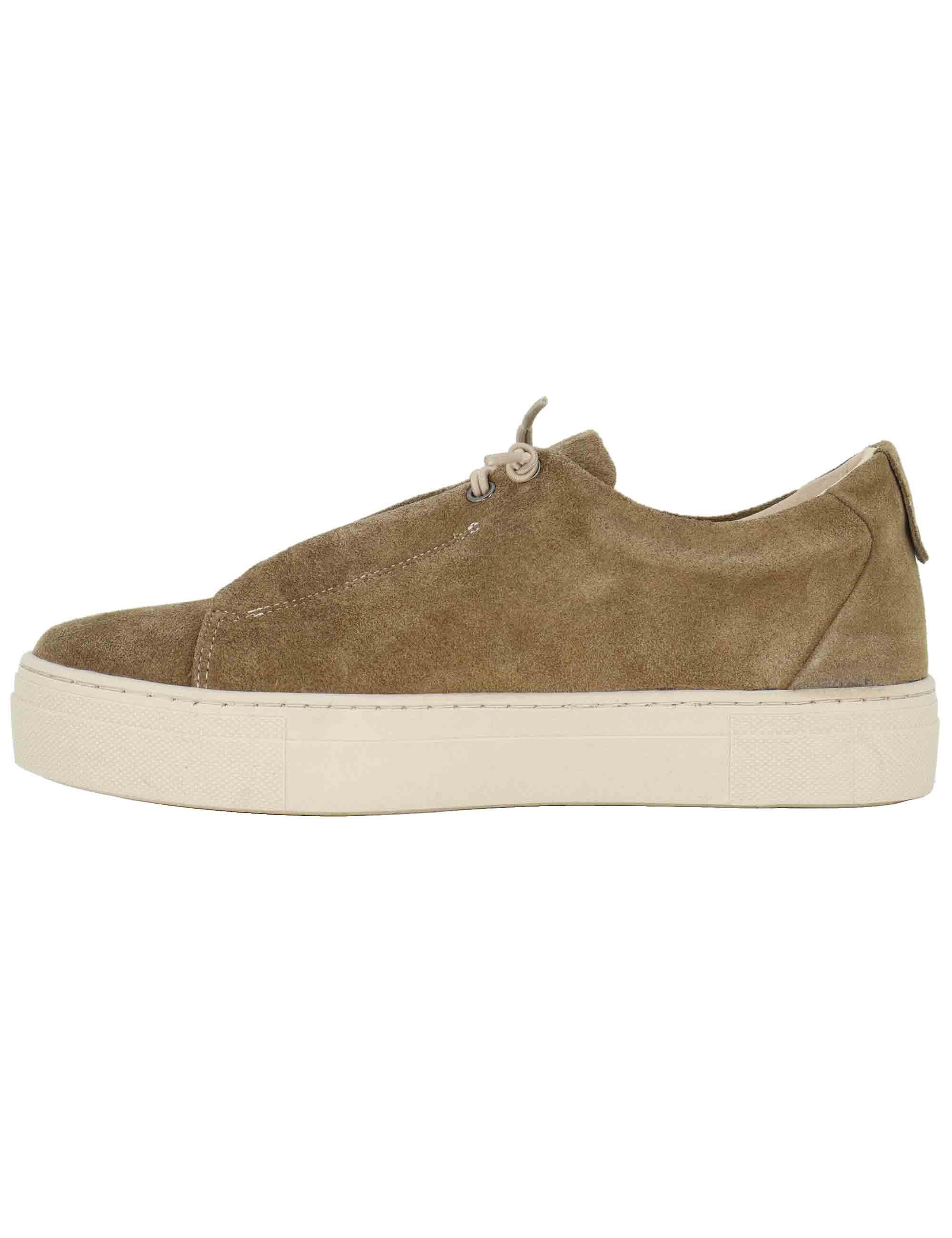 Sneakers donna in camsocio visone SP56602 072 Spatarella 