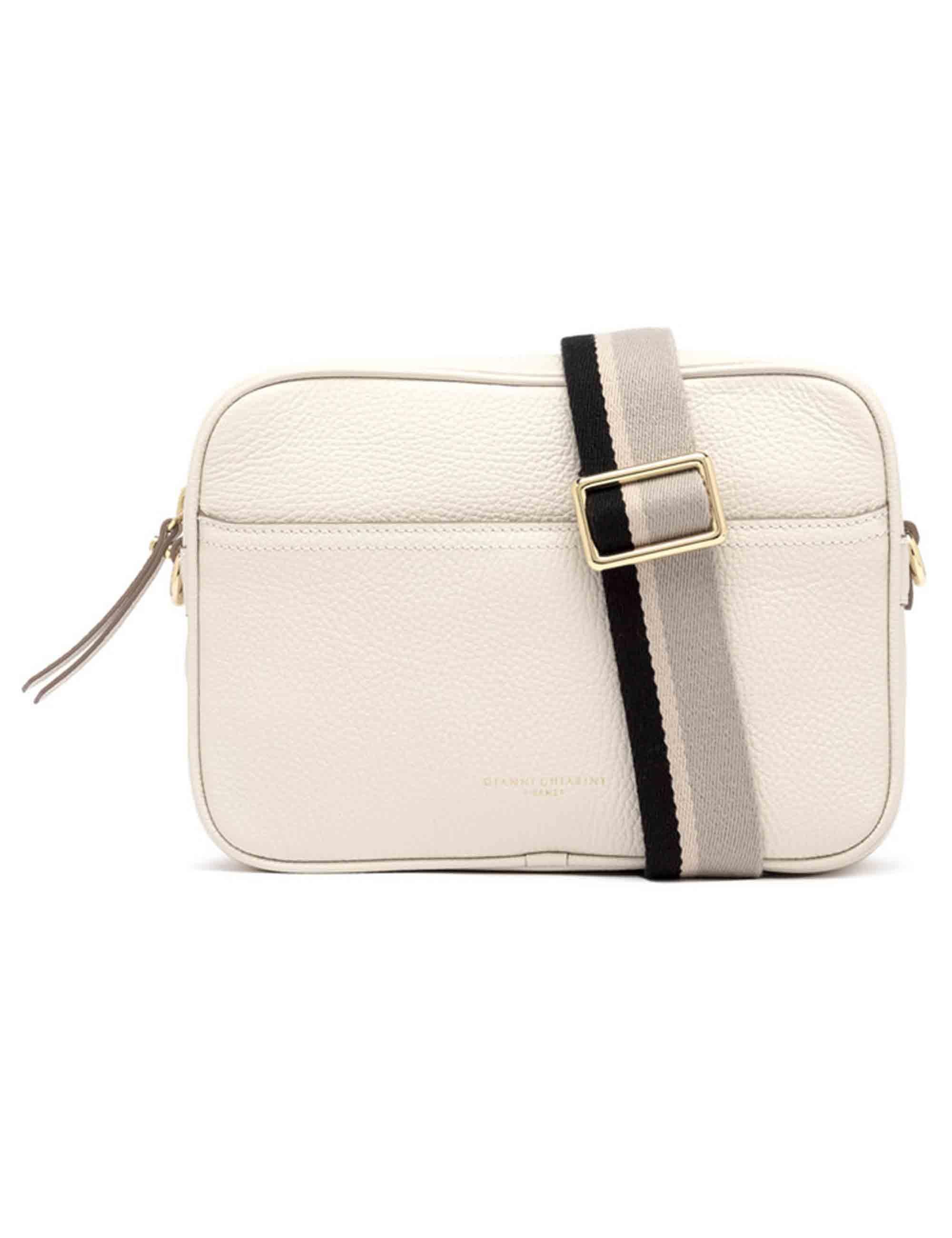 Borse donna Nina in pelle panna con tracolla BS11180 3890 COMM GRN-NA Gianni Chiarini 