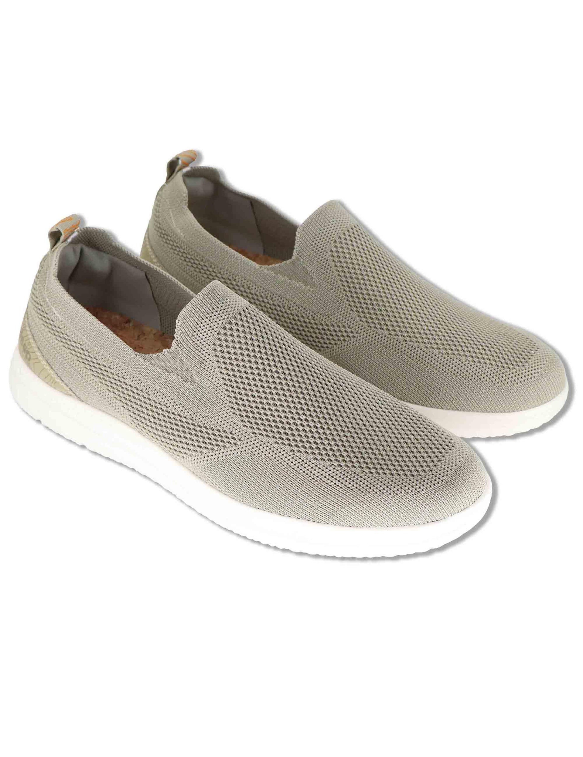 Mocassini uomo Karoo Slip On in tessuto stone washed beige JM61080A 025 Jeep 