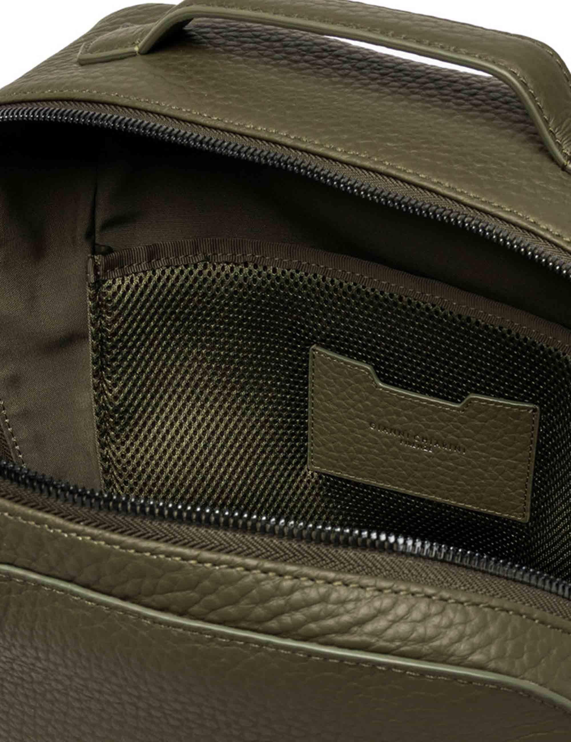 Zaini uomo Florence in pelle verde ZNU B17813-1 DS 583 Gianni Chiarini 