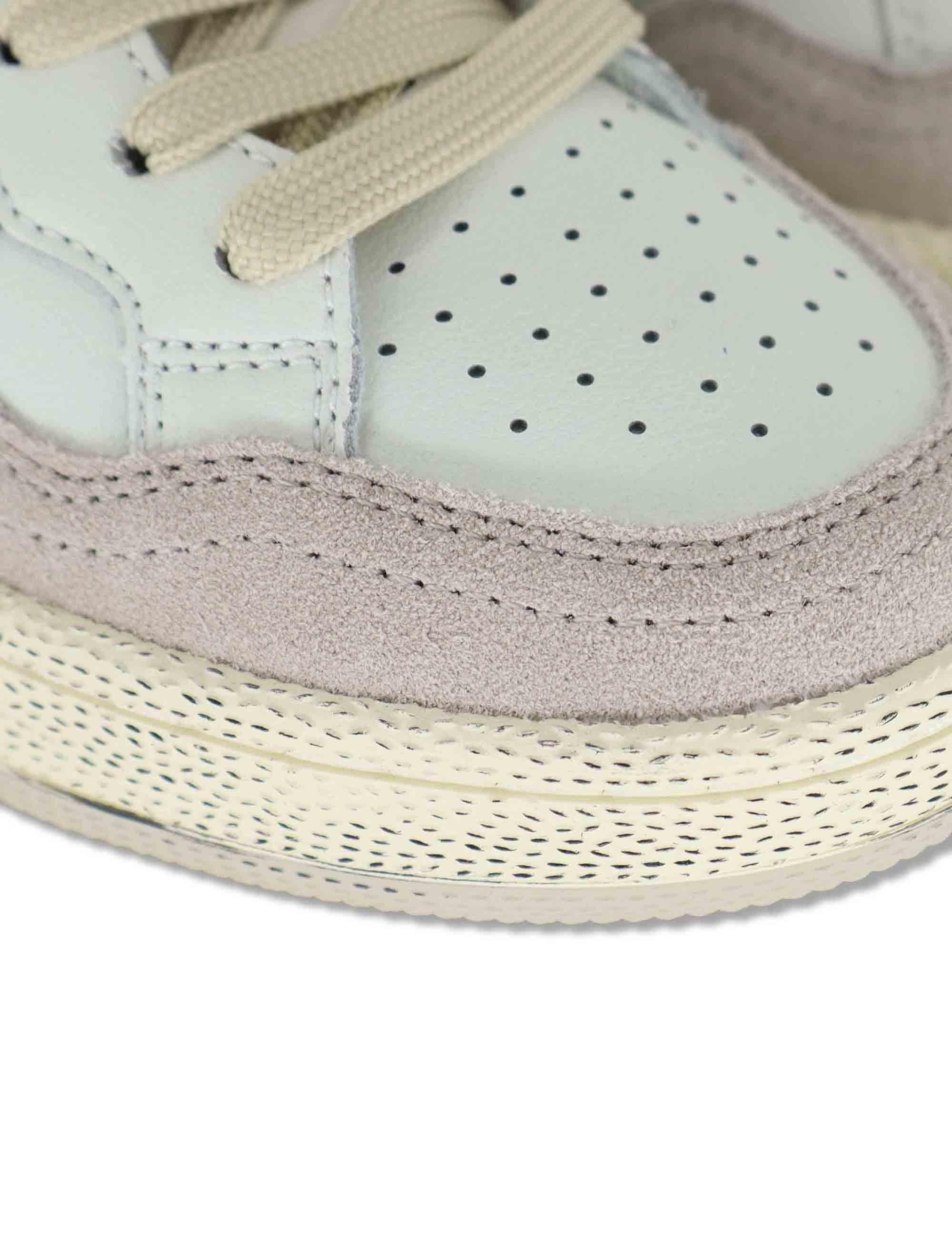 Sneakers donna Smesh in pelle bianca con riporti in contrasto 8806117 20_Blanco Victoria 