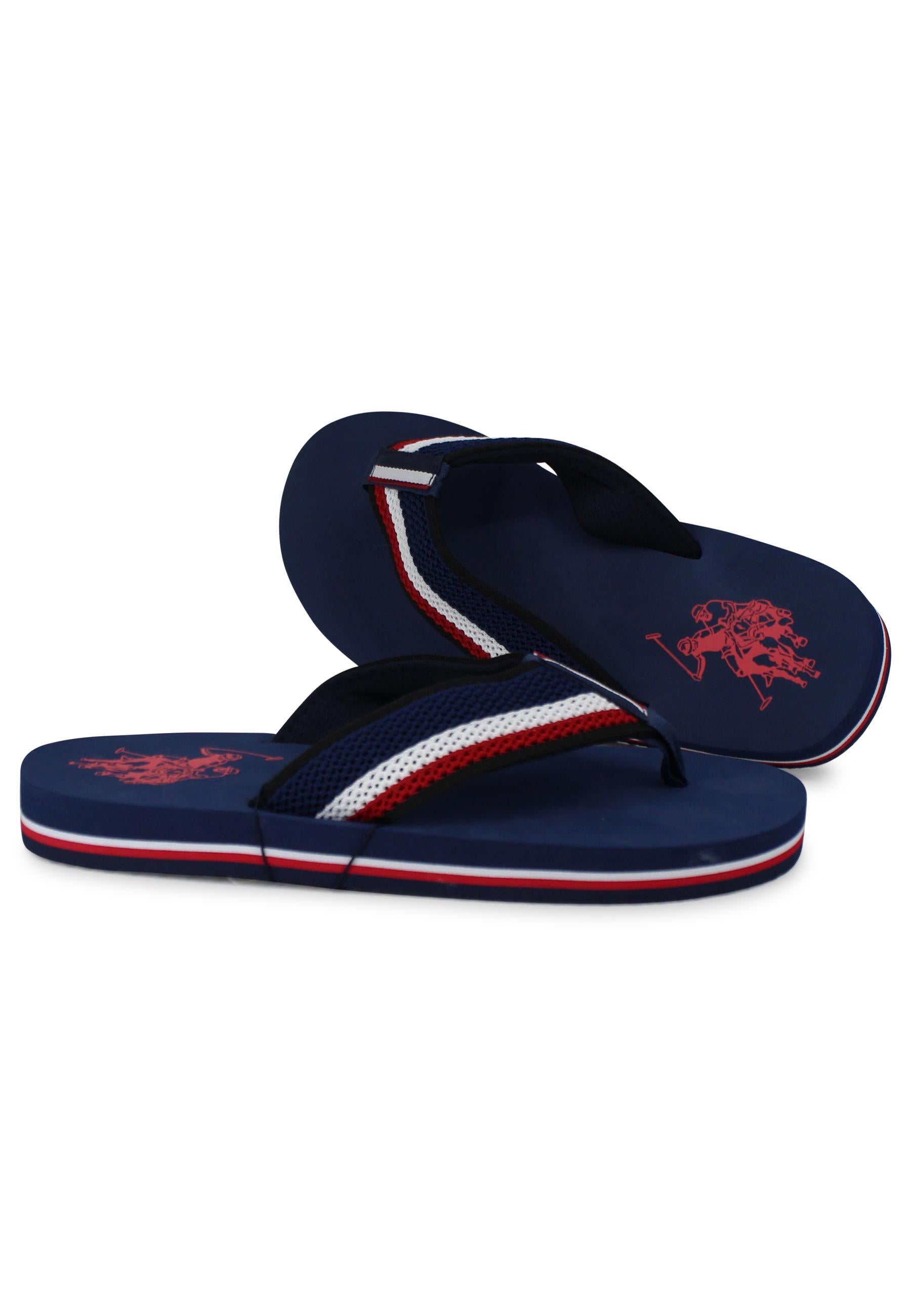 Infradito uomo in tessuto blu con suola in gomma leggera HANK001A DBL U.S. Polo Assn. 