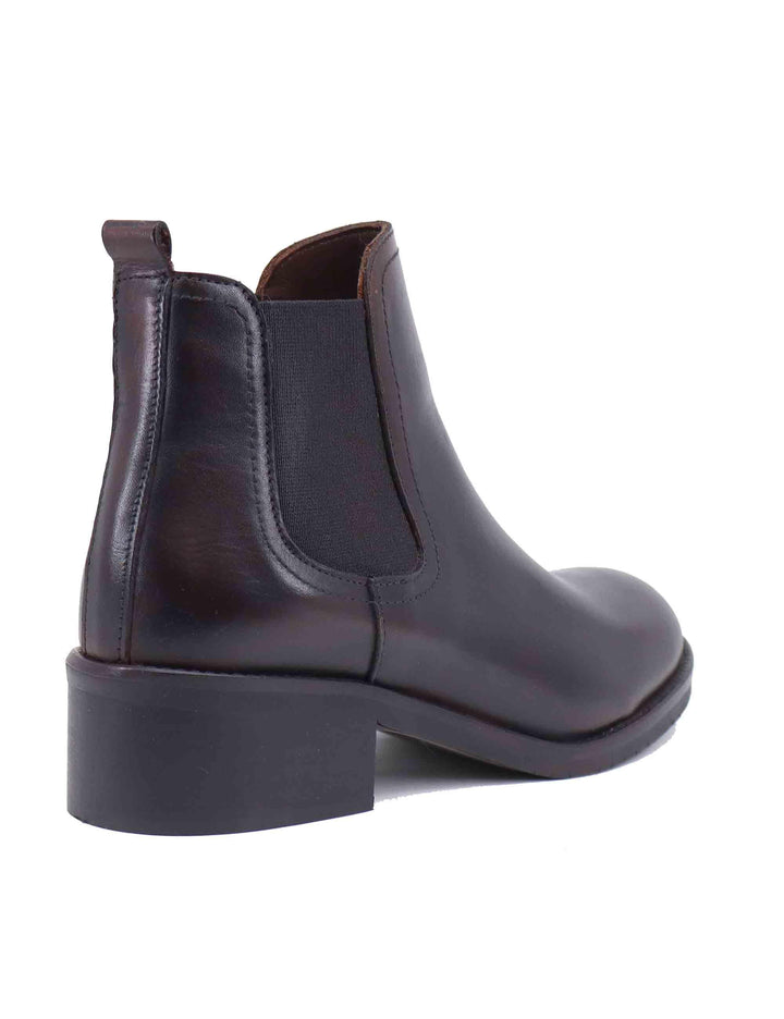 Stivaletti chelsea boot donna in pelle testa di moro tacco basso SPTRPR1001 014 Spatarella 